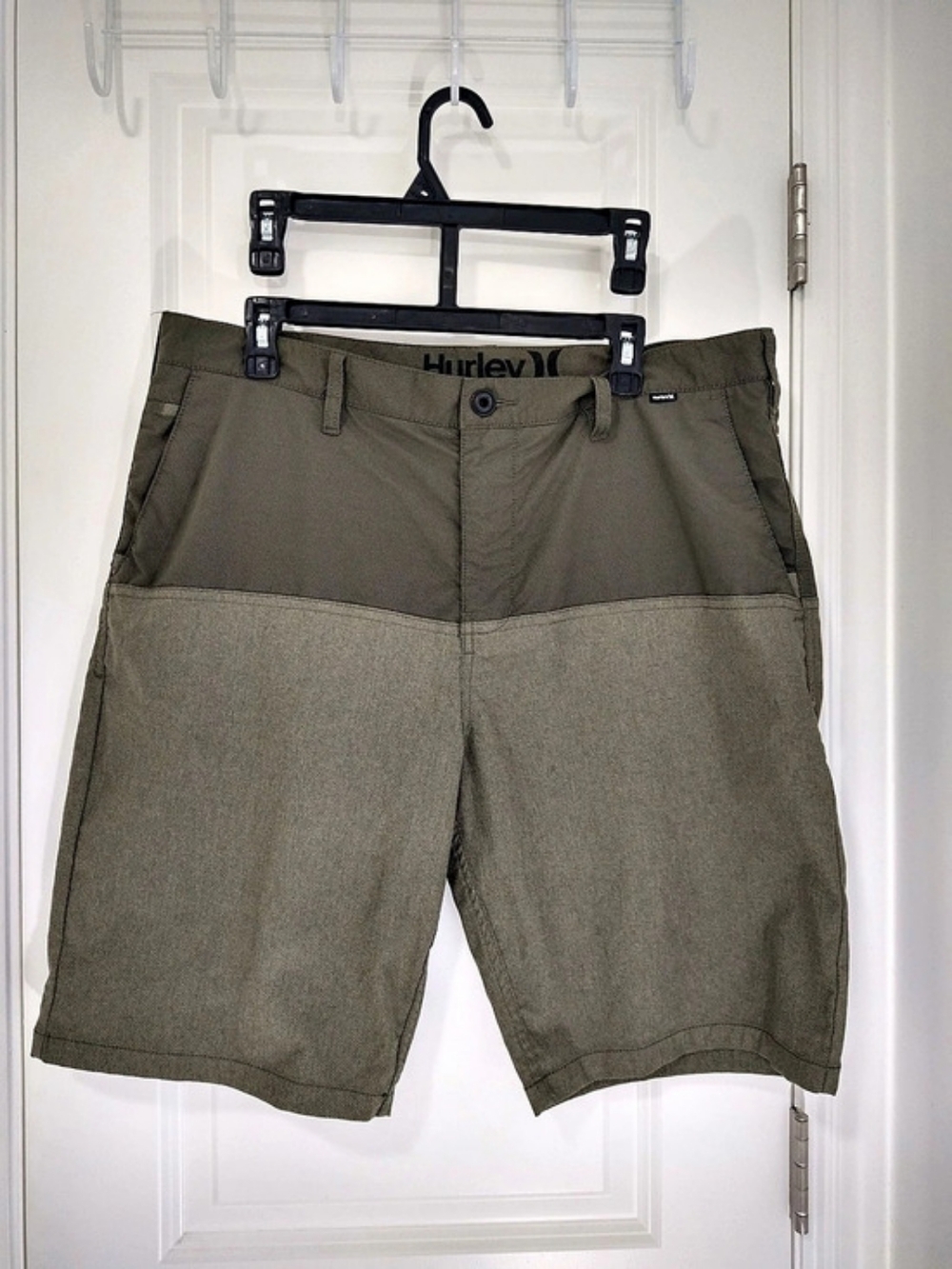 Hurley Trek Hybrid Shorts in Green Dry Fit Size 36